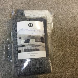 Hotel collection patchwork king shams Patchwork striped quilt